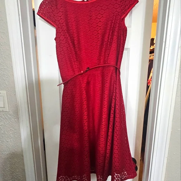 jcpenney | Dresses | Jc Penney Red Aline Dress | Poshmark